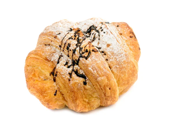 Čerstvý croissant, samostatný — Stock fotografie