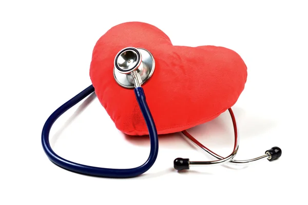 Serca stetoskopem — Zdjęcie stockowe