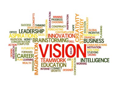 Business vision word cloud