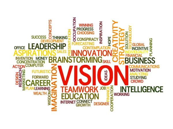 Business vision word cloud — Stock vektor