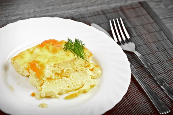 Home made omlet — Stock Photo, Image