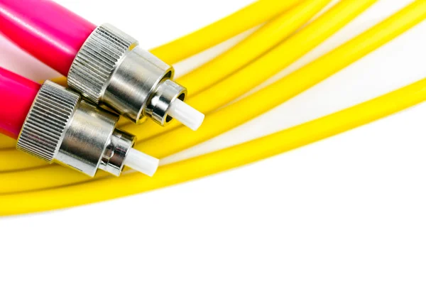Konektor sambungan kabel optik — Stok Foto