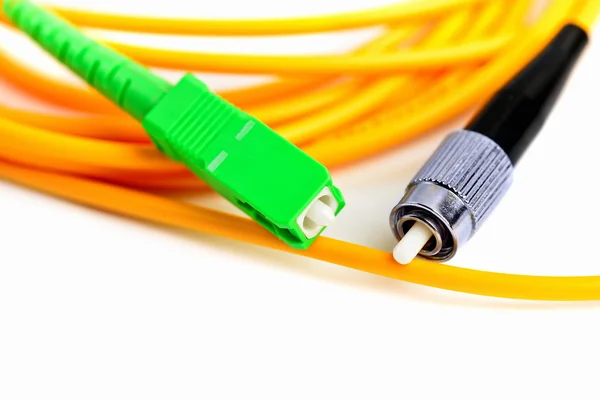 Kabel jaringan optik serat — Stok Foto