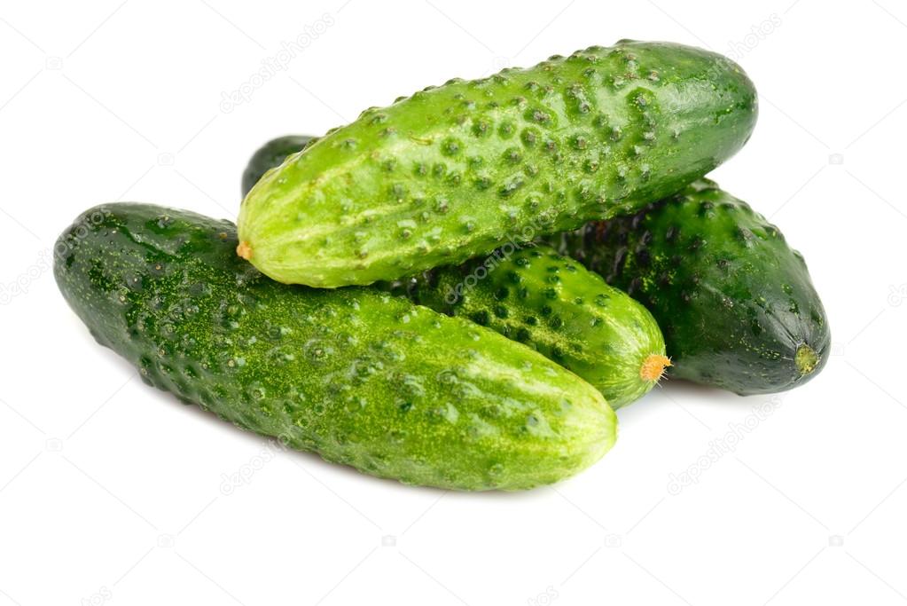cucumbers isolated