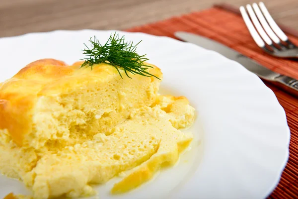 Scallop omelet — Stock Photo, Image