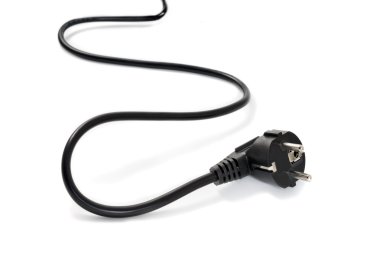 siyah elektrik kablosu