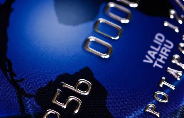 Bank credit card macro — Stock Photo, Image