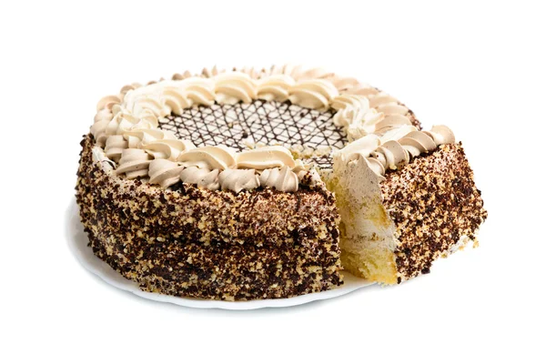 Torta alla crema di cioccolato — Foto Stock