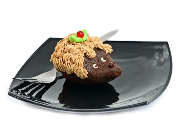 Torta al cioccolato riccio — Foto Stock