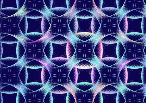 Ilustração de um fundo fractal abstrato com uma geometrica — Fotografia de Stock