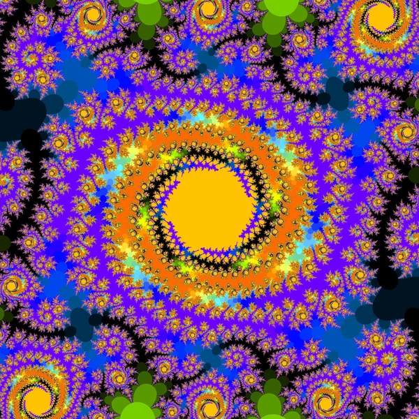 Πολύχρωμο fractal floral σχέδιο, ψηφιακά έργα τέχνης για δημιουργική gr — Φωτογραφία Αρχείου