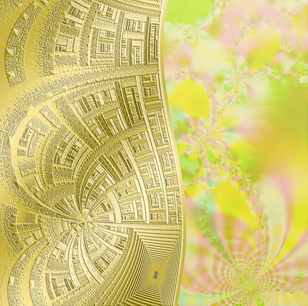 Motif floral fractal, illustration numérique pour graphisme créatif de — Photo