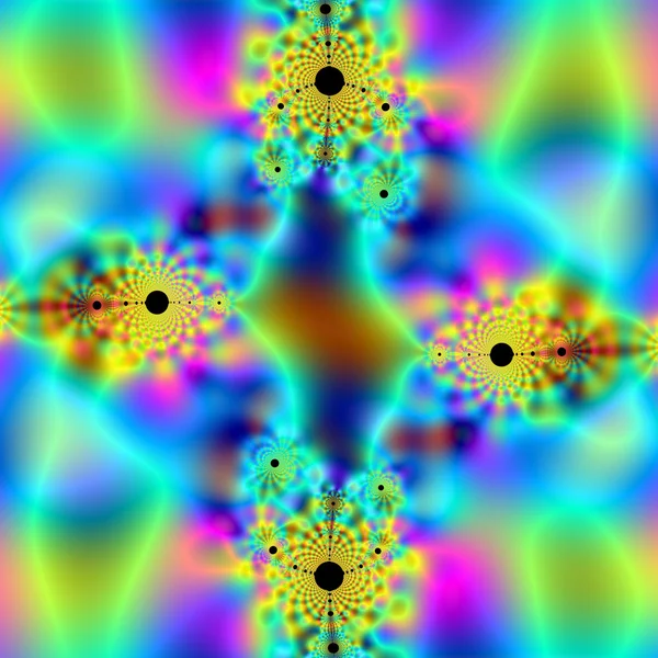 Fundo Fractal colorido. Um fractal é um fenômeno natural o — Fotografia de Stock