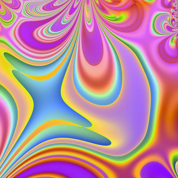 Kleurrijke Fractal achtergrond. Een fractal is een natuurverschijnsel o — Stockfoto