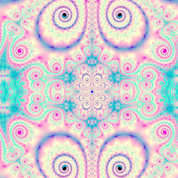 Fundo Fractal colorido. Um fractal é um fenômeno natural o — Fotografia de Stock