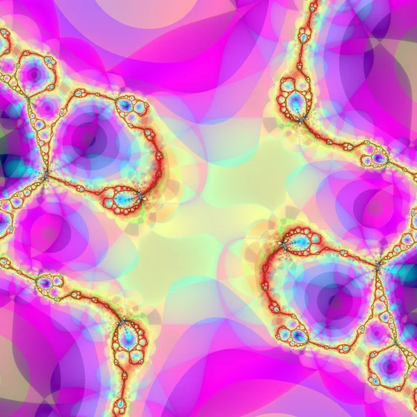 Kleurrijke Fractal achtergrond. Een fractal is een natuurverschijnsel o — Stockfoto