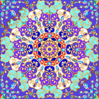 Mandala dekorasyon, tasarım öğesi. Çizilmiş tarzı dekorasyonu için el