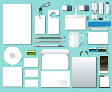  Illustration Of A Set Mock-Up Of Design Templates For Business. clipart