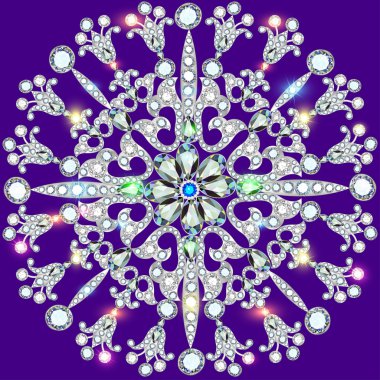 İllüstrasyon arka plan değerli taşların dairesel süslemeleri