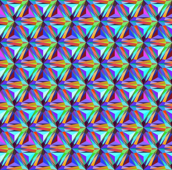 Fondo sin costuras con patrones geométricos de gemas triangulares — Vector de stock