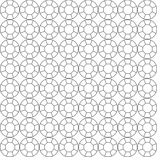 Motif sans couture de gemmes coupées sur circuit blanc — Image vectorielle