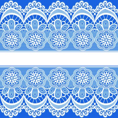  dantel ve metin için yer çizgili mavi arka plan