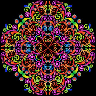  arka plan swirls süsler ve değerli taşlar ile