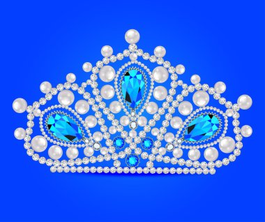 taç taç kadınlarla glittering değerli taşlar