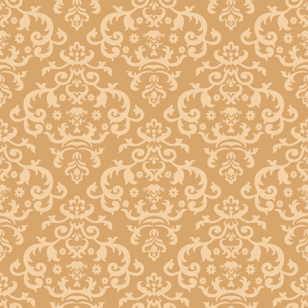 иллюстрация бесшовного фона с винтажным орнаментом
