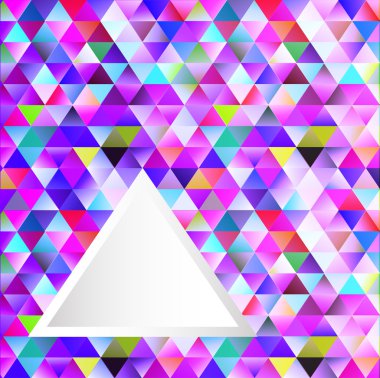 metin için yer ile poligonal arka plan üçgenler