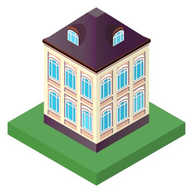 bakış açısı içinde pencere eşiği ile iki katlı eski ev