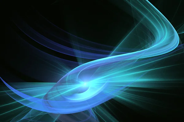 光るイラスト抽象的なフラクタル背景フレーム波 — ストック写真