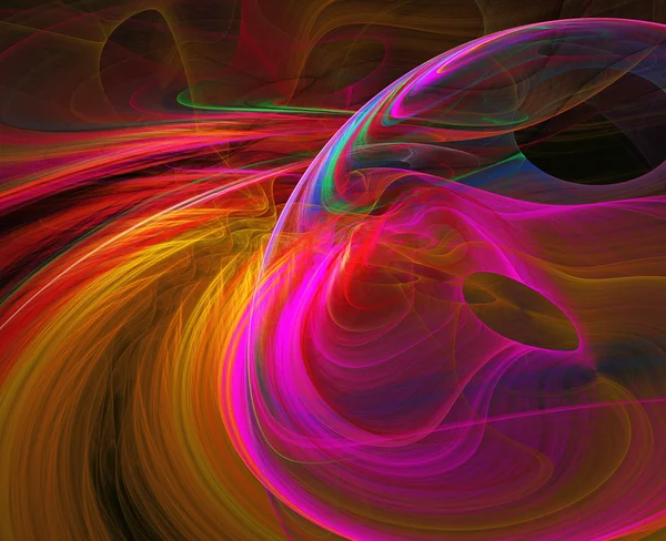 Illustratie van fractal abstractie achtergrond lichte Saturnus — Stockfoto