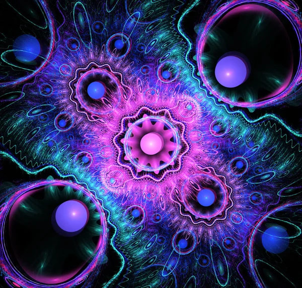 Αφηρημένη fractal υπόβαθρο εικόνα με δαντέλα floral κορακίστικα — Φωτογραφία Αρχείου