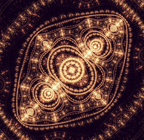 Ilustrație fractală a fundalului luminos cu ornament floral — Fotografie, imagine de stoc