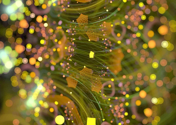 Ilustração de fundo fractal com lantejoulas festivas — Fotografia de Stock