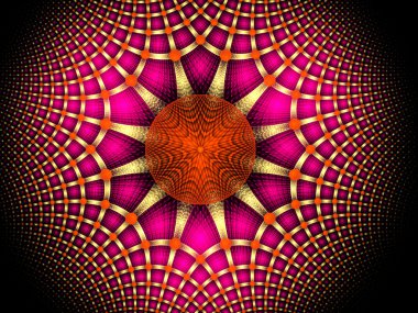 resimde arka plan soyut parlak fraktal geometrik bilmece