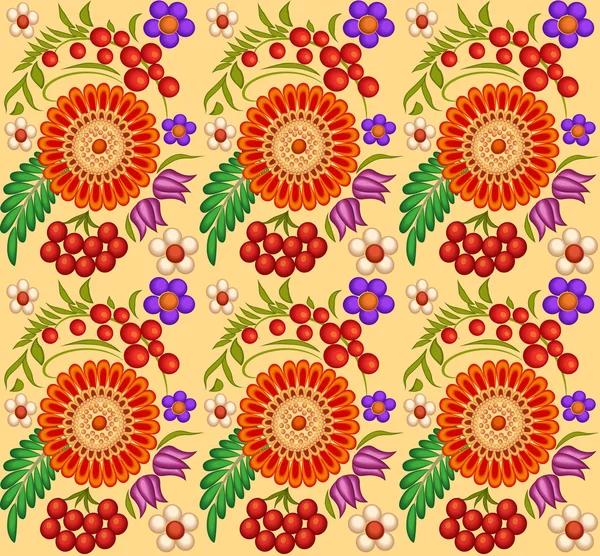 Fondo de ilustración con adornos florales de prec — Vector de stock