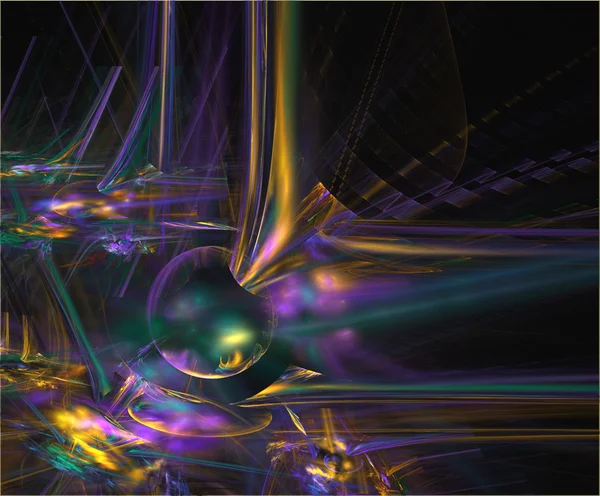 Illustration abstrakt teknik bakgrund med rutor och cir — Stockfoto