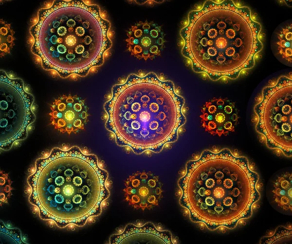 Ilustración de un fondo fractal abstracto —  Fotos de Stock