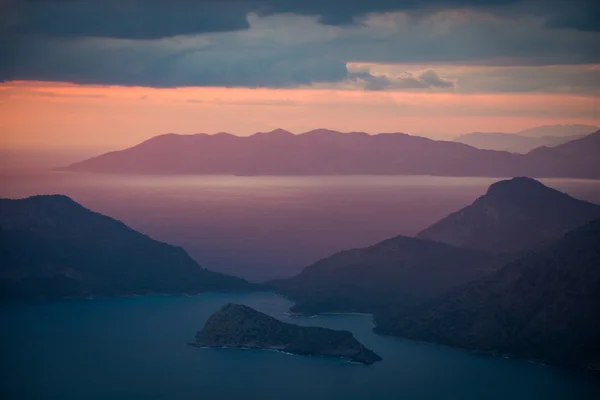 Isole e tramonto in Turchia — Foto Stock