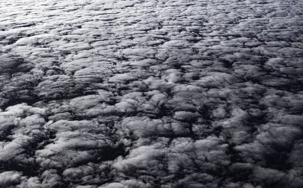 Abstract Background View Clouds Stratosphere Black White Photo — Stock Photo, Image