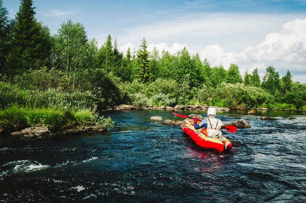 Extrémní rafting — Stock fotografie