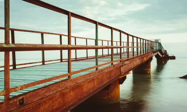 Brücke Meerpanorama — Stockfoto