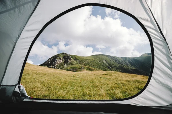 View from tent — Stock Photo, Image