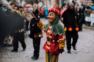 Amtzell 'deki Dorf Fastnacht Umzug