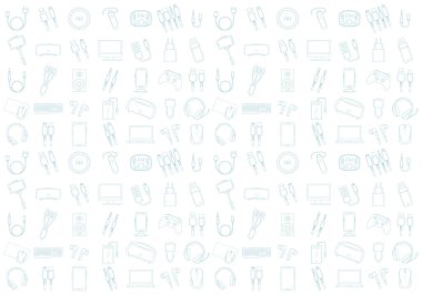 Bilgisayarlar ve aksesuarlar ayarlandı. Elektronik Aygıtlar dizisi Simge vektörü; Elektronik Uygulamalar; Mobil Aksesuarlar; PC Güncelleme Bileşenleri; Akıllı Ev Aygıtları; Elektronik aygıtlar ve aygıtlar