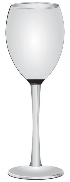 Glas vin på en lång stjälk — Stock vektor