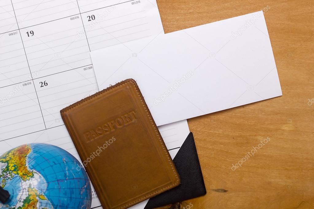 Passport, calendar and blank forms Stock Photo by ©VIPDesignUSA 100590482