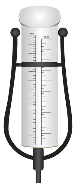 Cylindrical rain gauge — Stock Vector